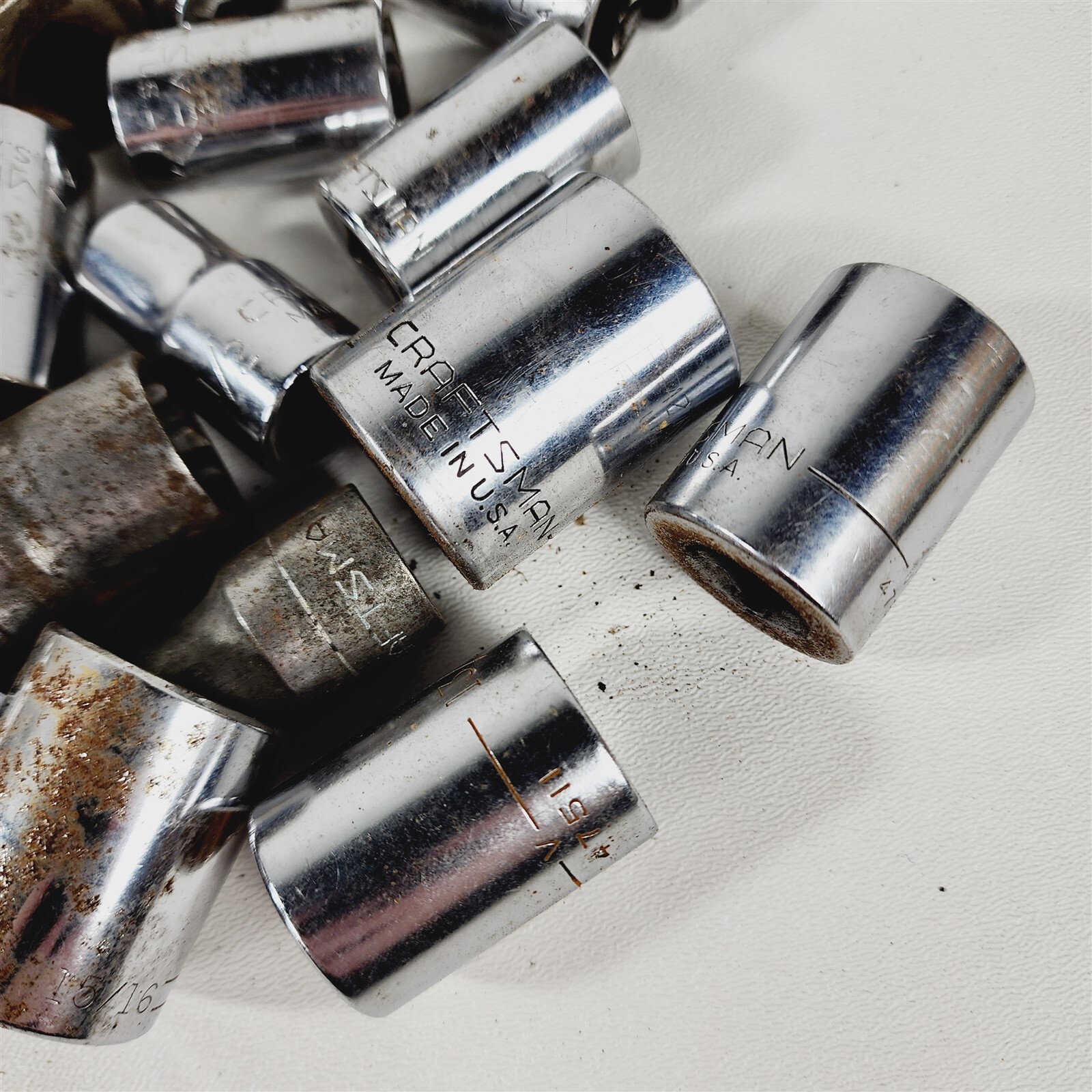 50 pcs – Craftsman 1/2 Drive Socket Ratchet Lot – 9.5 lbs