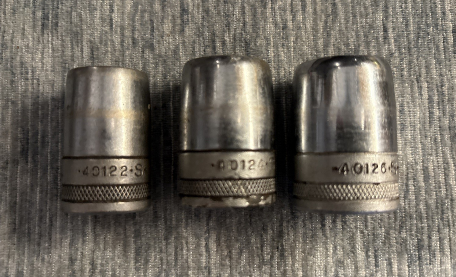 Vintage Knurled S-K (SK) Socket Lot – 1/2 Drive SAE 10 PCs – 7/16” to 1 1/16”