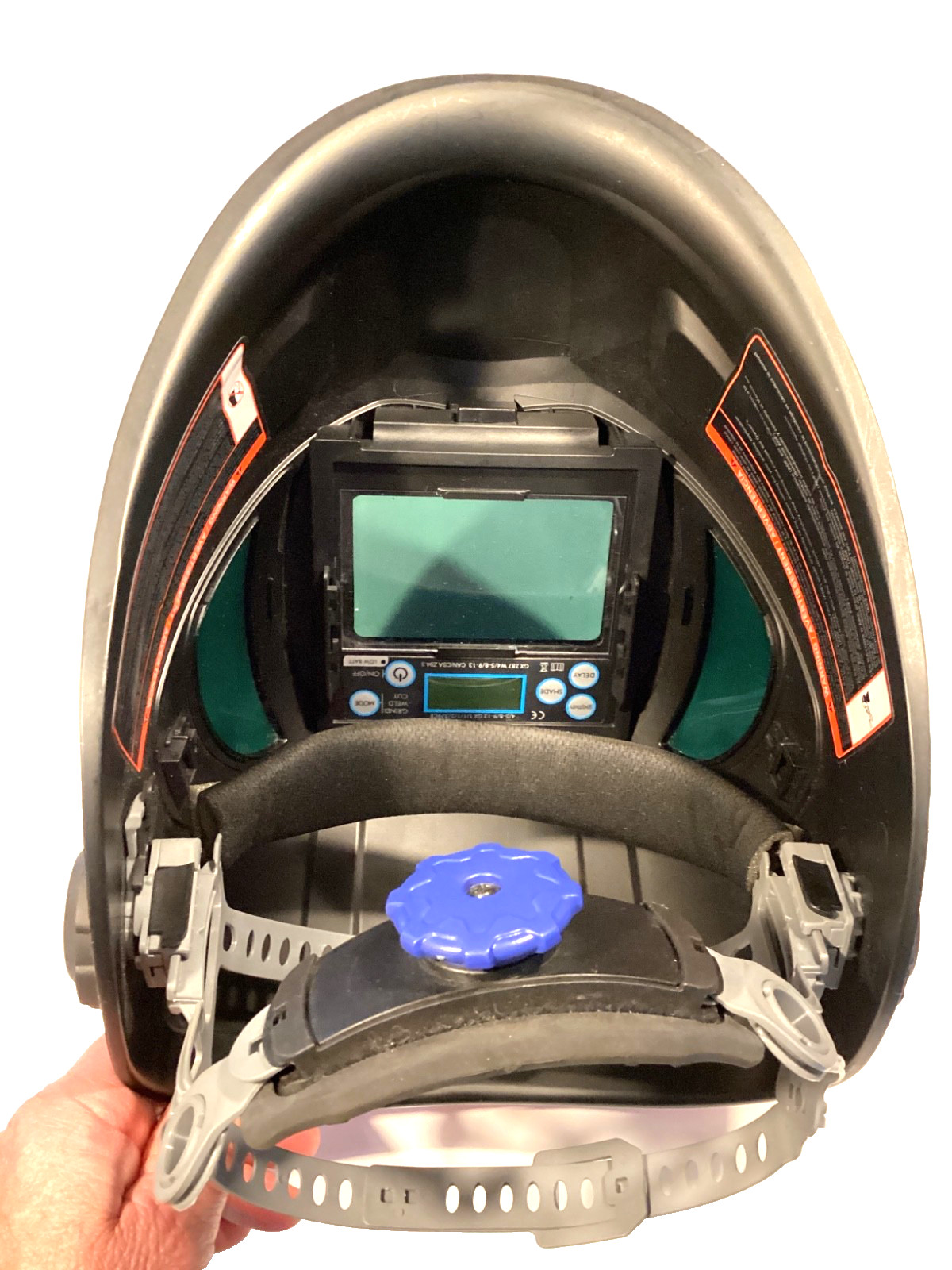 Matco Tools WH900V Auto Darken Welding Helmet Red White Blue Grind Weld Cut MINT