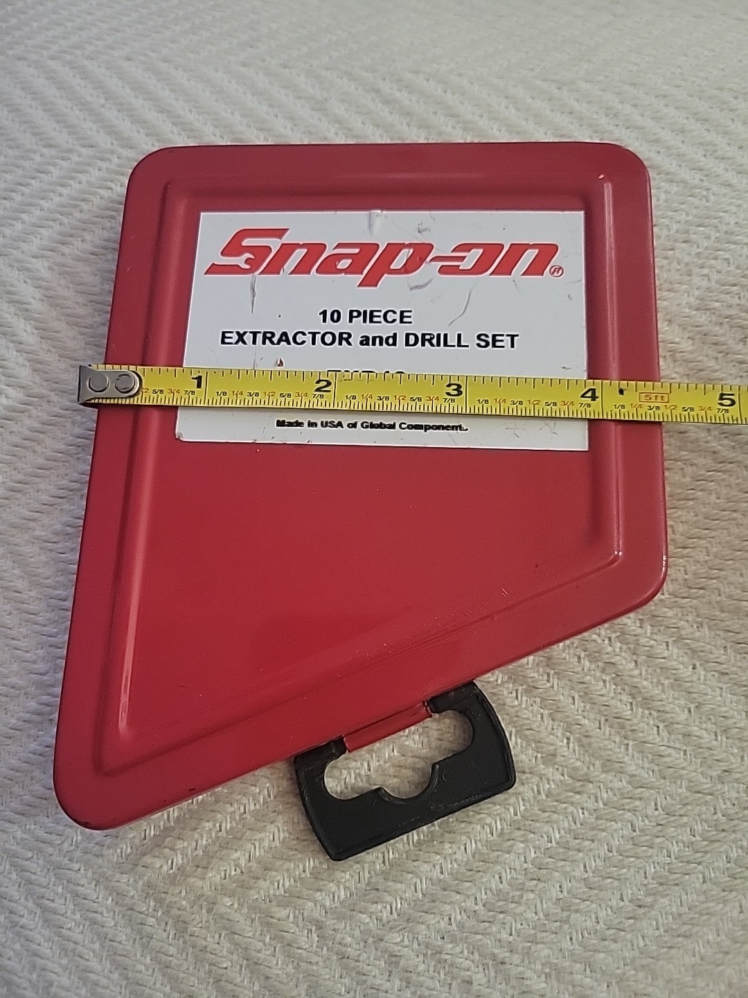 Snap-on case for EXD10 Drill Extractor Set Vintage Usa Empty Case