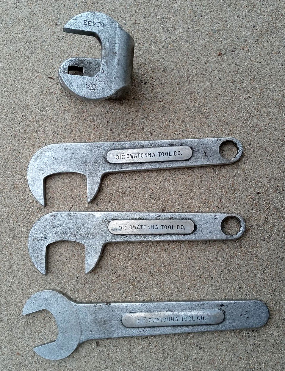 Lot of Four (4) Owatonna Tool Co OTC Used Wrenches #579 #580 #432 and #433