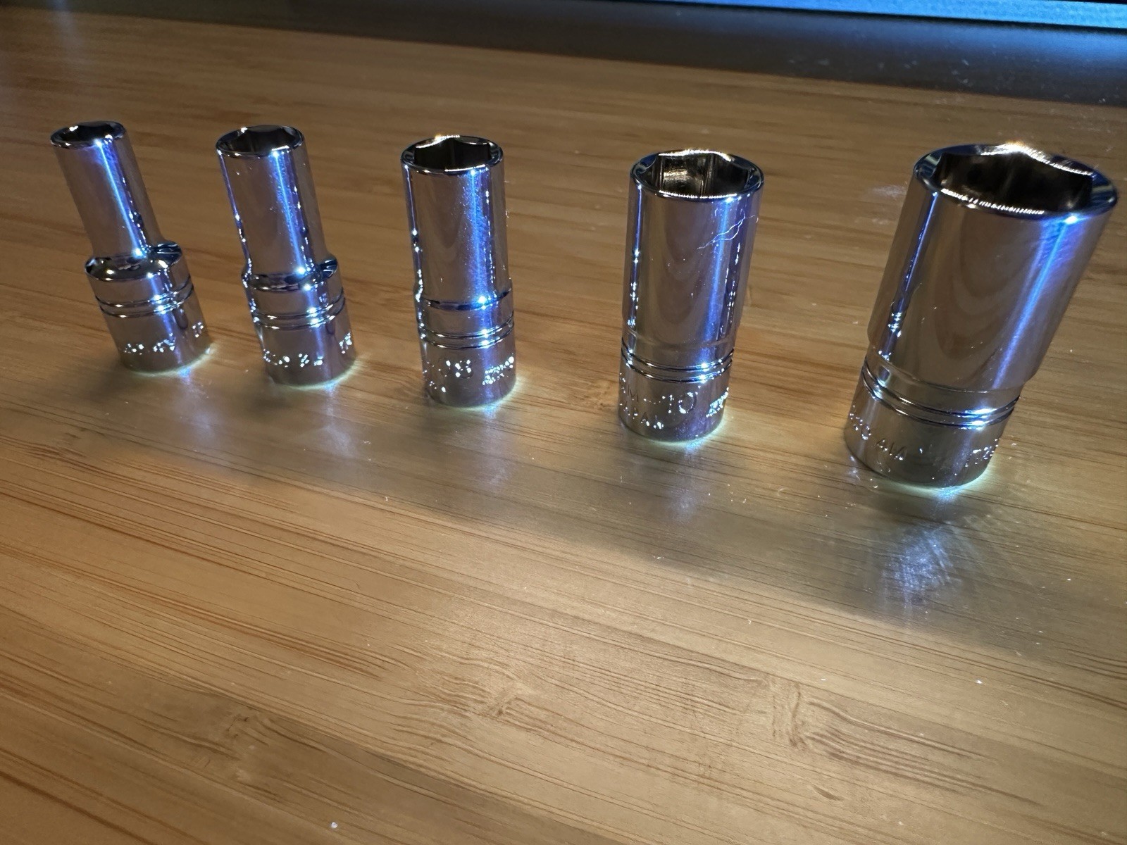 Nepros 1/4 inch Sockets Set 5pcs (5.5mm, 7mm, 8mm, 10mm, 13mm)
