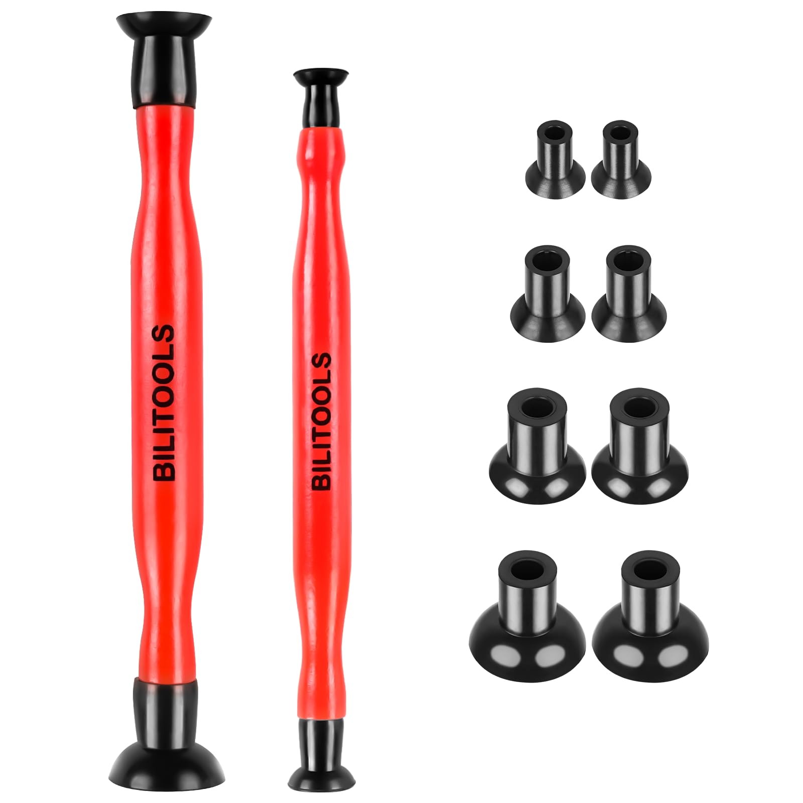 2PCS Valve Lapping Kit with 8 Suction Plates for Engine Repair Tools
