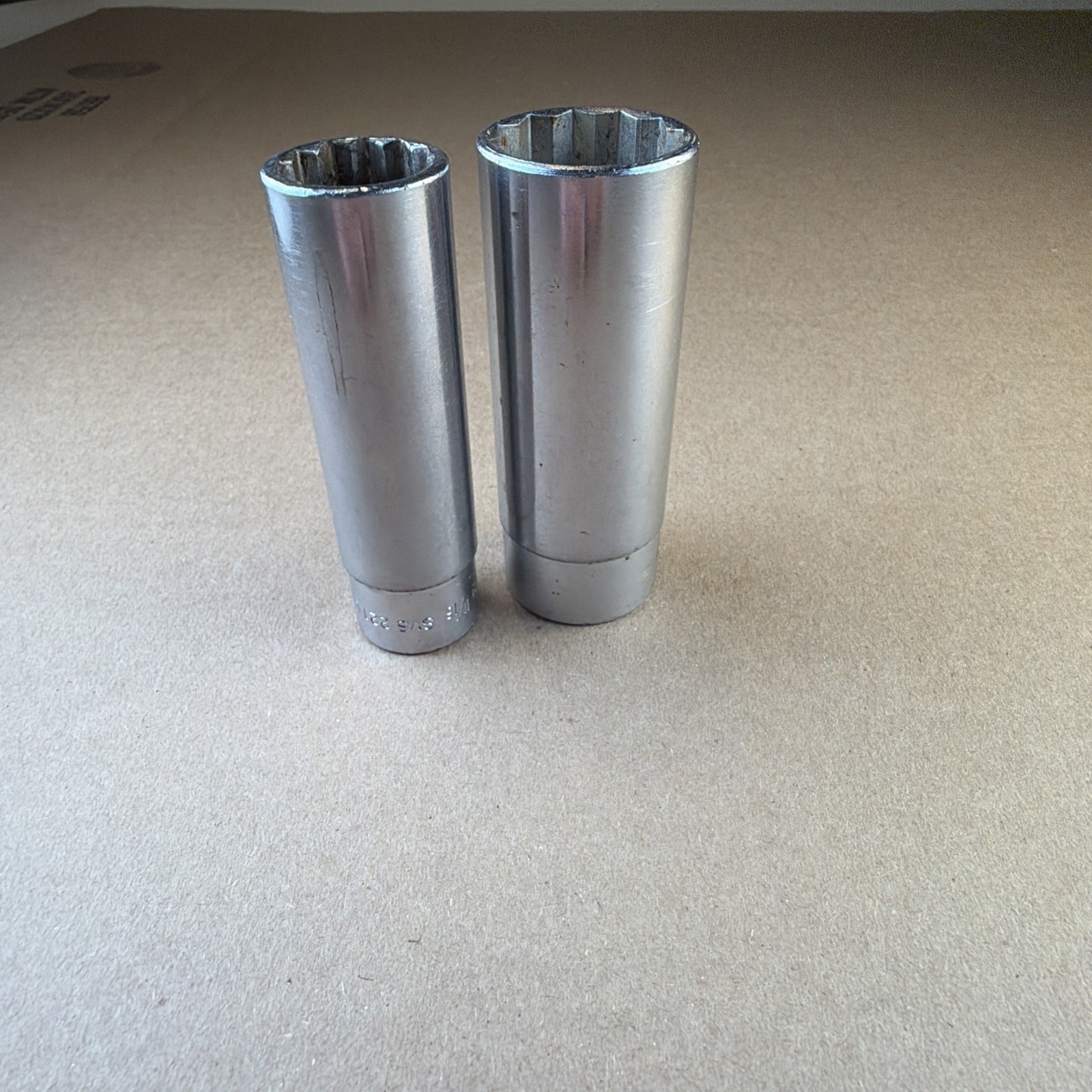 Snap-on SVS221 SVS301 1/2” Dr Deep 12 Pt Sockets 11/16 15/16 USA