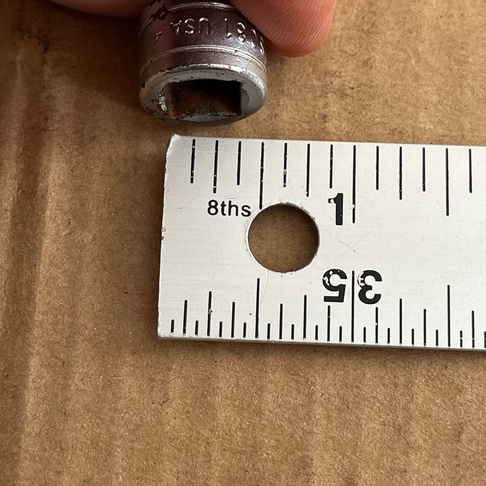 Snap On 1/4″ FS081 3/8″ Drive 6 Point Shallow Socket USA
