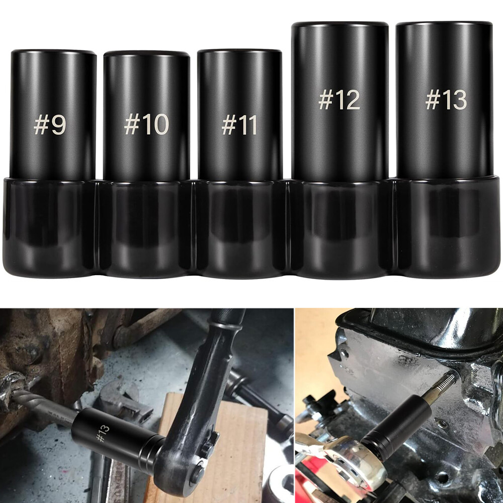 71670 Tap Socket Set For 5/8″, 11/16″, 3/4″, 7/8″, 1″ Taps(16mm-25mm) 1/2″ Drive