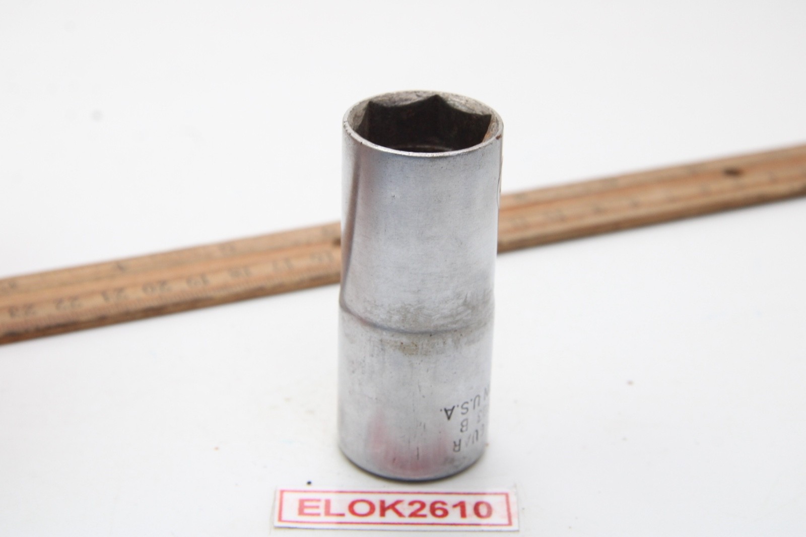 Snap-on UNMARKED S-9803-B Not Guar 7/8″ 6 Point 1/2″ Drive Spark Plug Socket USA