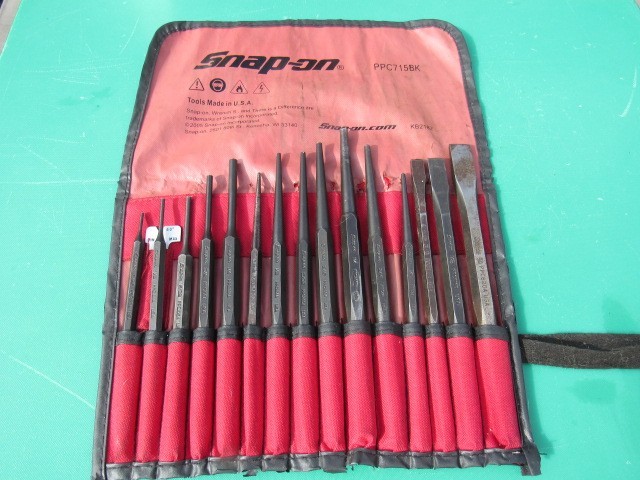 SNAP ON PPCBK715 15 PIECE DRIFT / PIN PUNCH & CHISEL SET W BAG