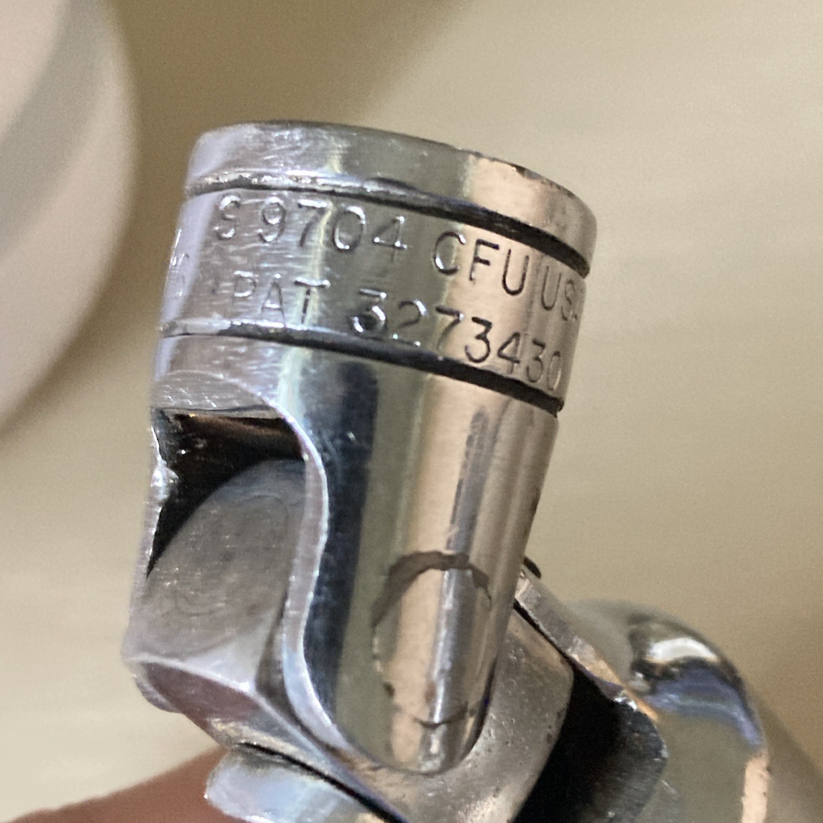 TWO Snap On Swivel Tools Both 13/16 S9704 CFU Made In USA (initials engraved)
