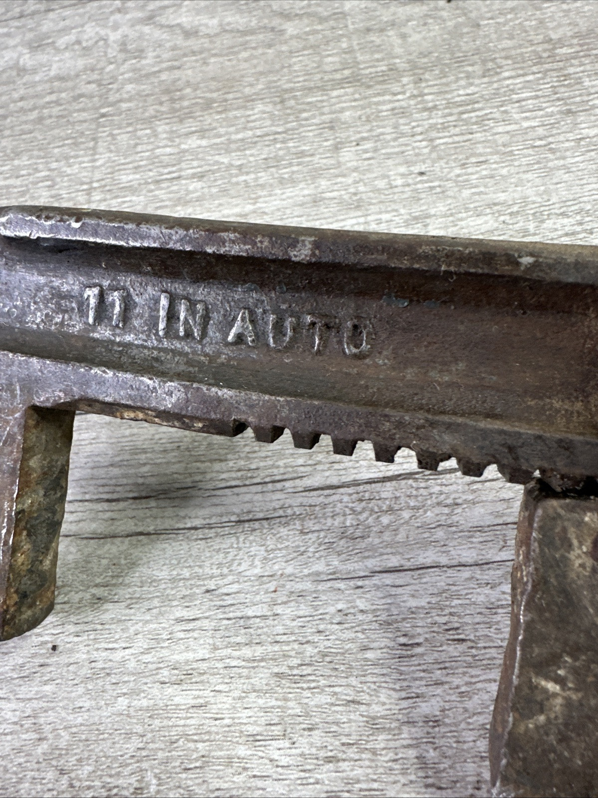 Vintage 11 In Tool Auto Adjustable Monkey Wrench Made in USA