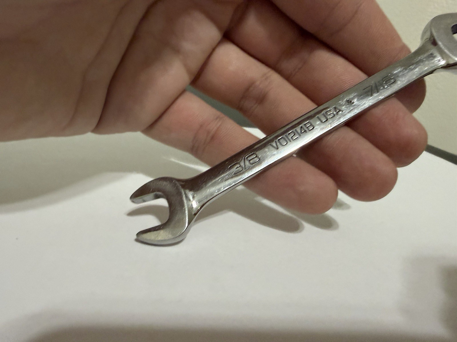Snap-on Tools 3/8″ – 7/16″ Open Ended Wrench VO1214B USA