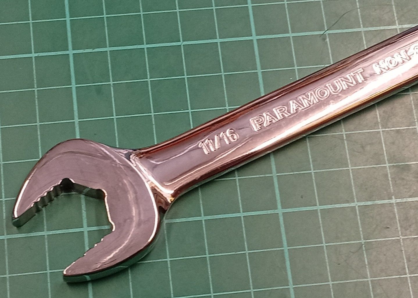 New Paramount, 5/8″ x 11/16″ AF, Non Slip CR-V, Open Ended Spanner, Taiwan