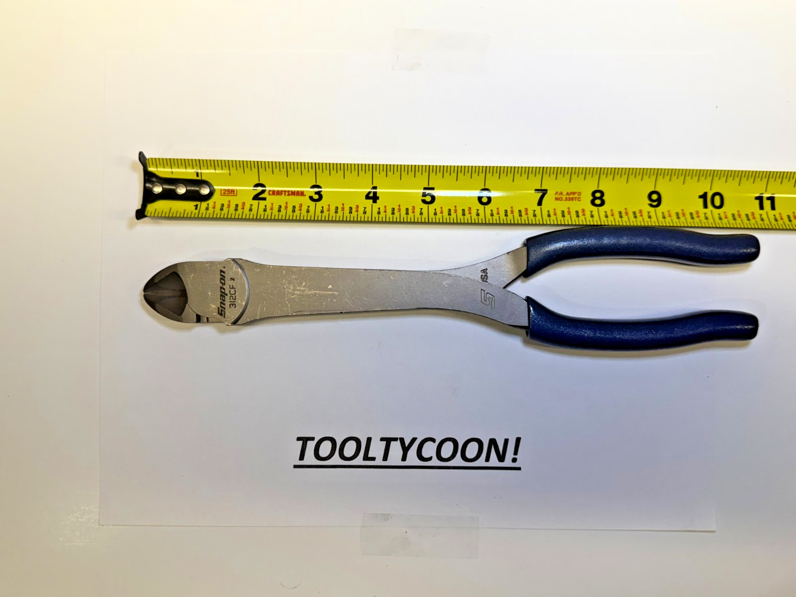 Snap-on Tools USA NEW POWER BLUE 11″ Heavy Duty XL HD Diagonal Cutters 312CFMB