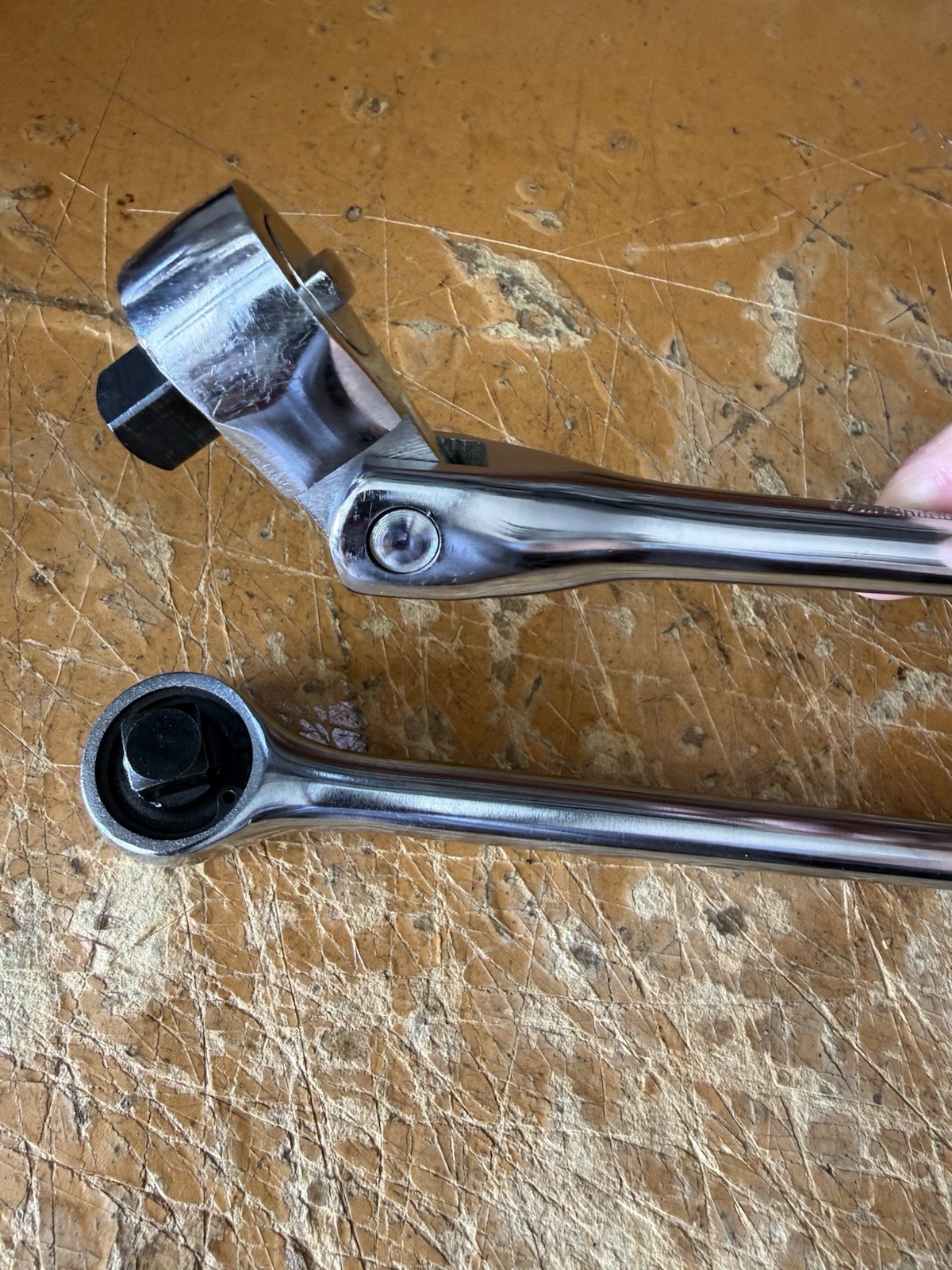 Vintage New Britain NS-33 & NS-55 1/2” Drive Ratchet Set Fixed & Flex Head USA