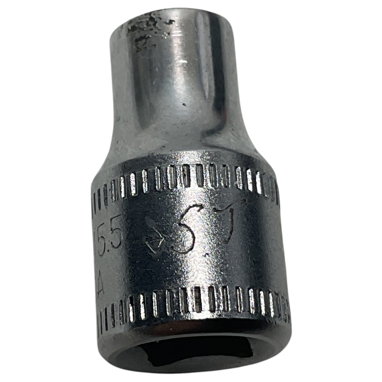 Snap-on 5.5mm Shallow Socket 1/4″ Drive 6 Point TMM5.5 Sold As Pictured Mechanic