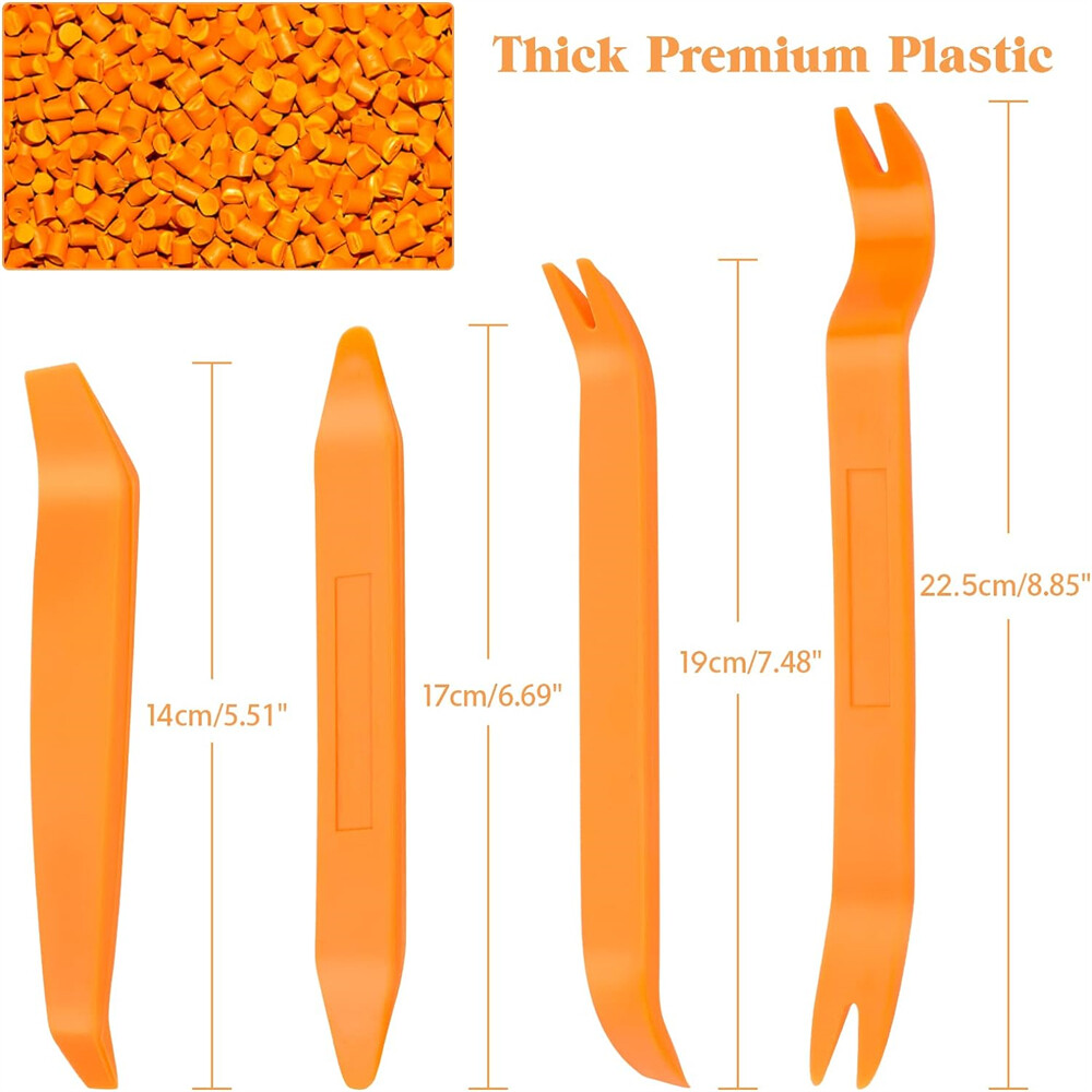 4pcs Car Trim Removal Tool Panel Door Dashboard Fastener Remover Pry Set USA