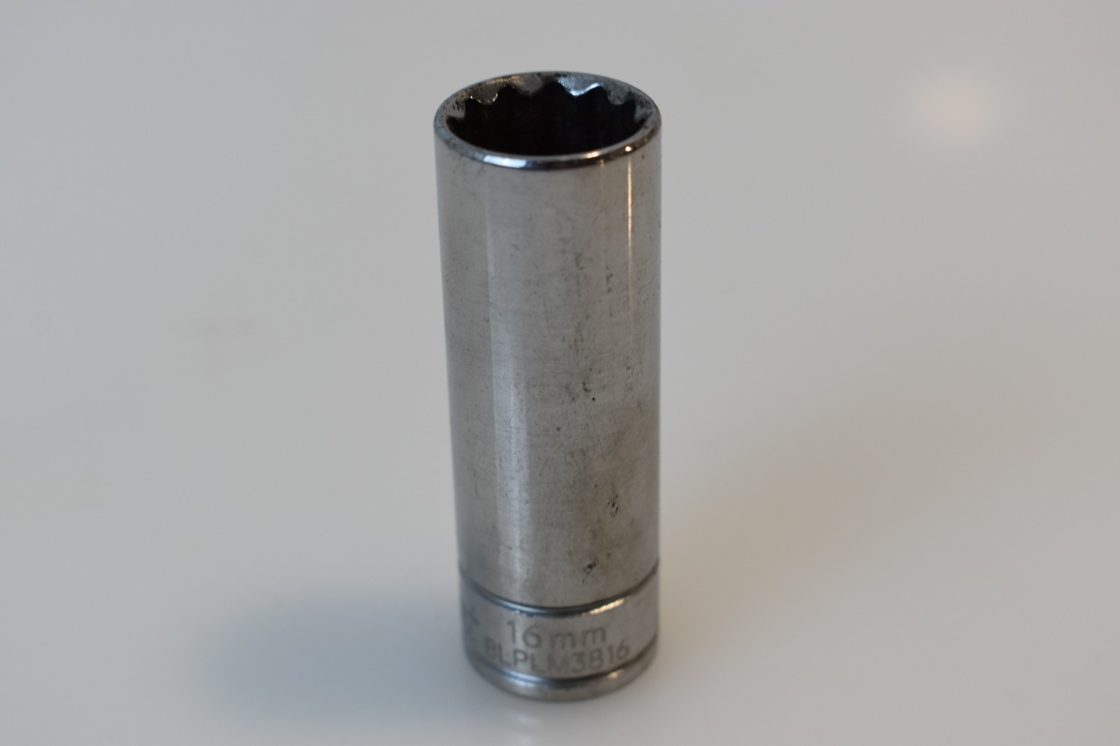 Blue Point Tools BLPLM3816 16mm Metric Deep Socket 3/8″ Drive 12 Point Chrome