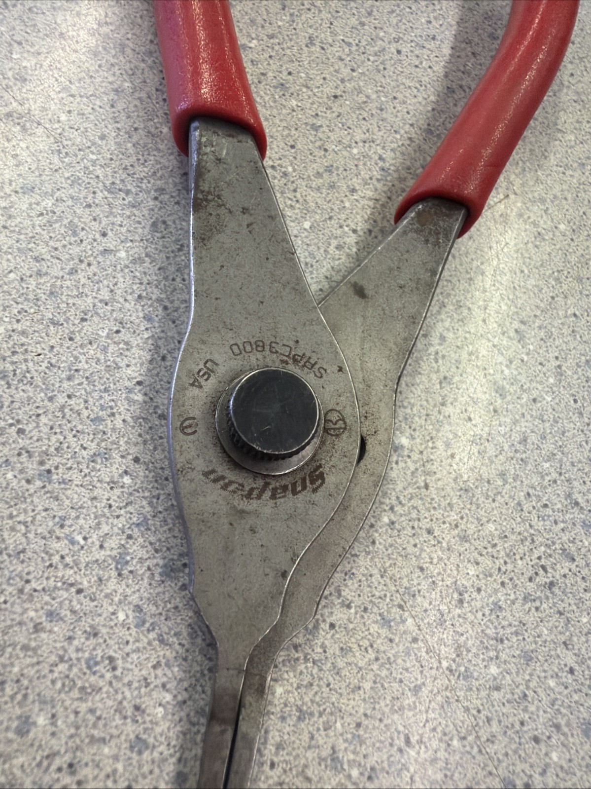 SNAP-ON SRPC380 INTERNAL/EXTERNAL SNAP RING PLIERS Red HANDLE FREE SHIPPING