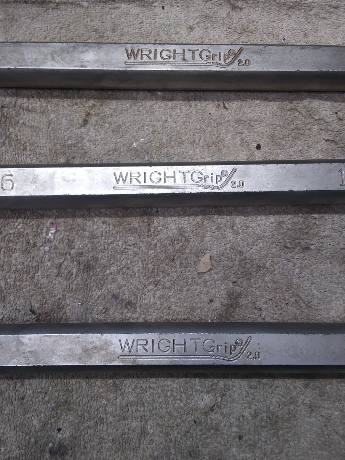 Wright Tools Large Combination Wrench Set 5pc SAE Wright Grip USA