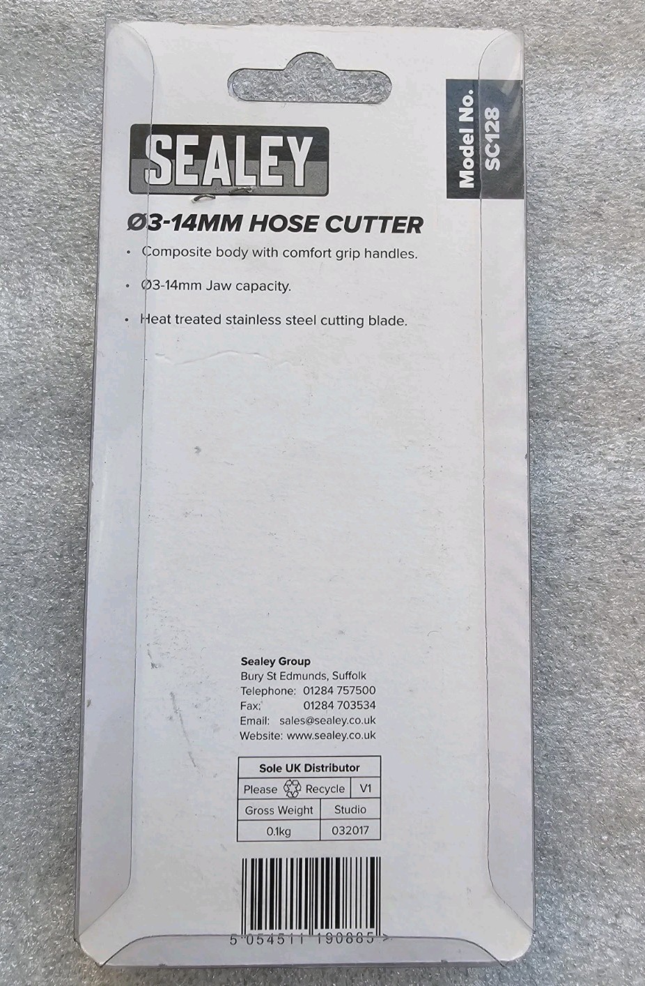Sealey SC128 Premier Hose Cutter 3-14mm