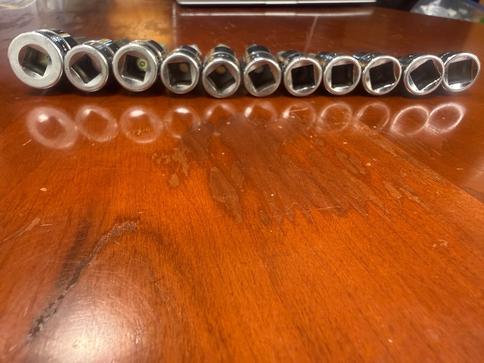 SNAP-ON 11 PIECE 3/8 DRIVE METRIC HEX BIT SOCKET DRIVER SET 4MM TO 14MM