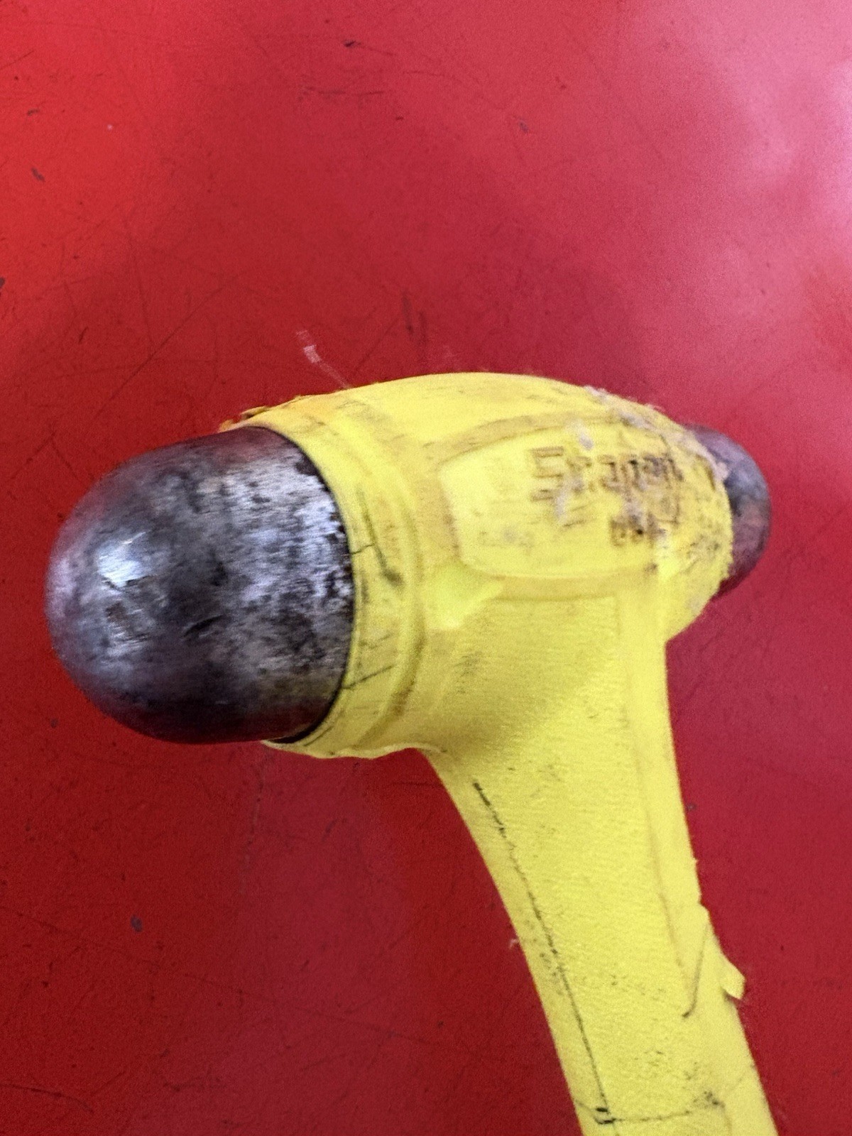 Snap-on Tools USA 24oz/650g HIVIZ YELLOW Soft Grip Dead Blow Hammer HBBD24HV