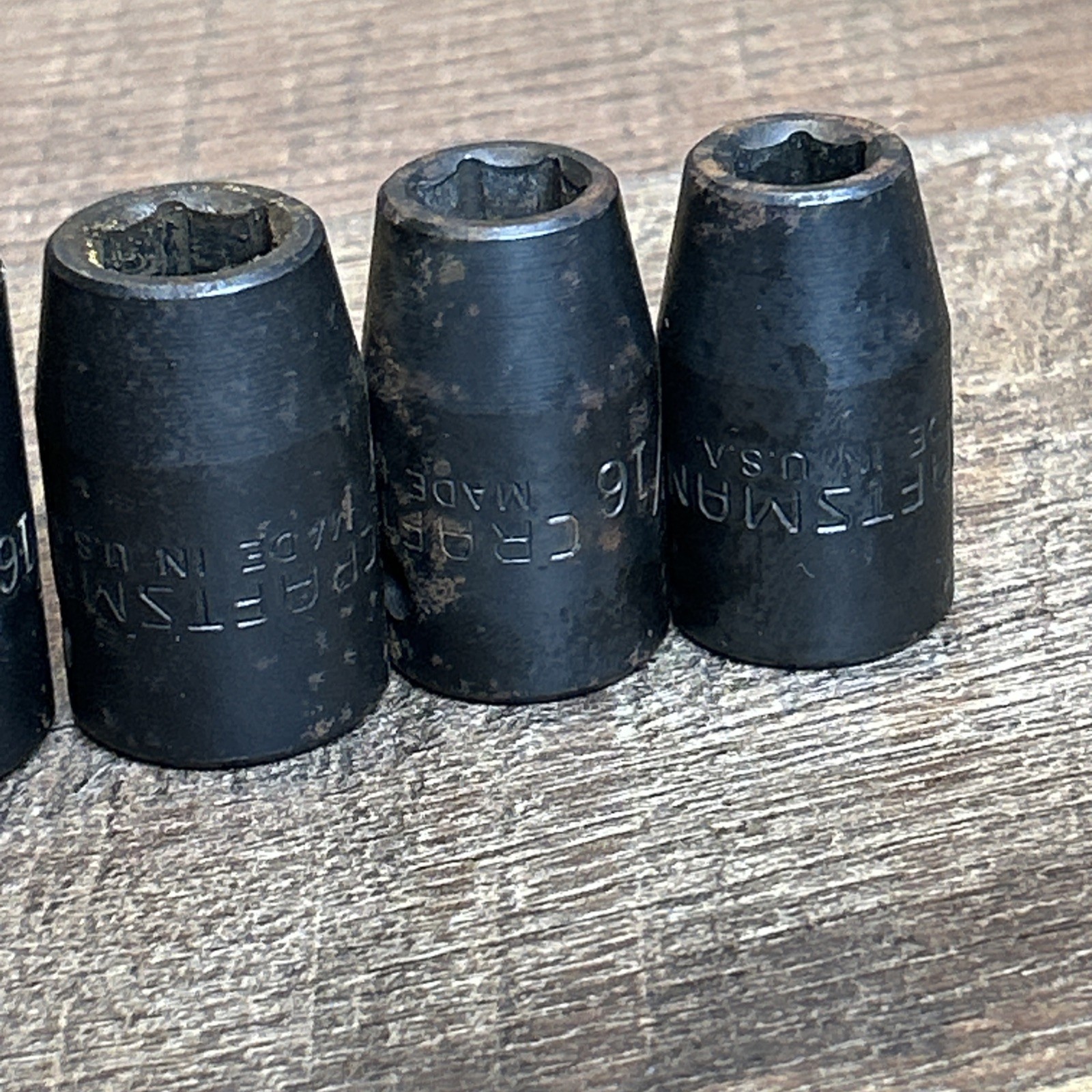 Vintage CRAFTSMAN 1/2″ Drive SAE Shallow Impact Socket Set GK Series