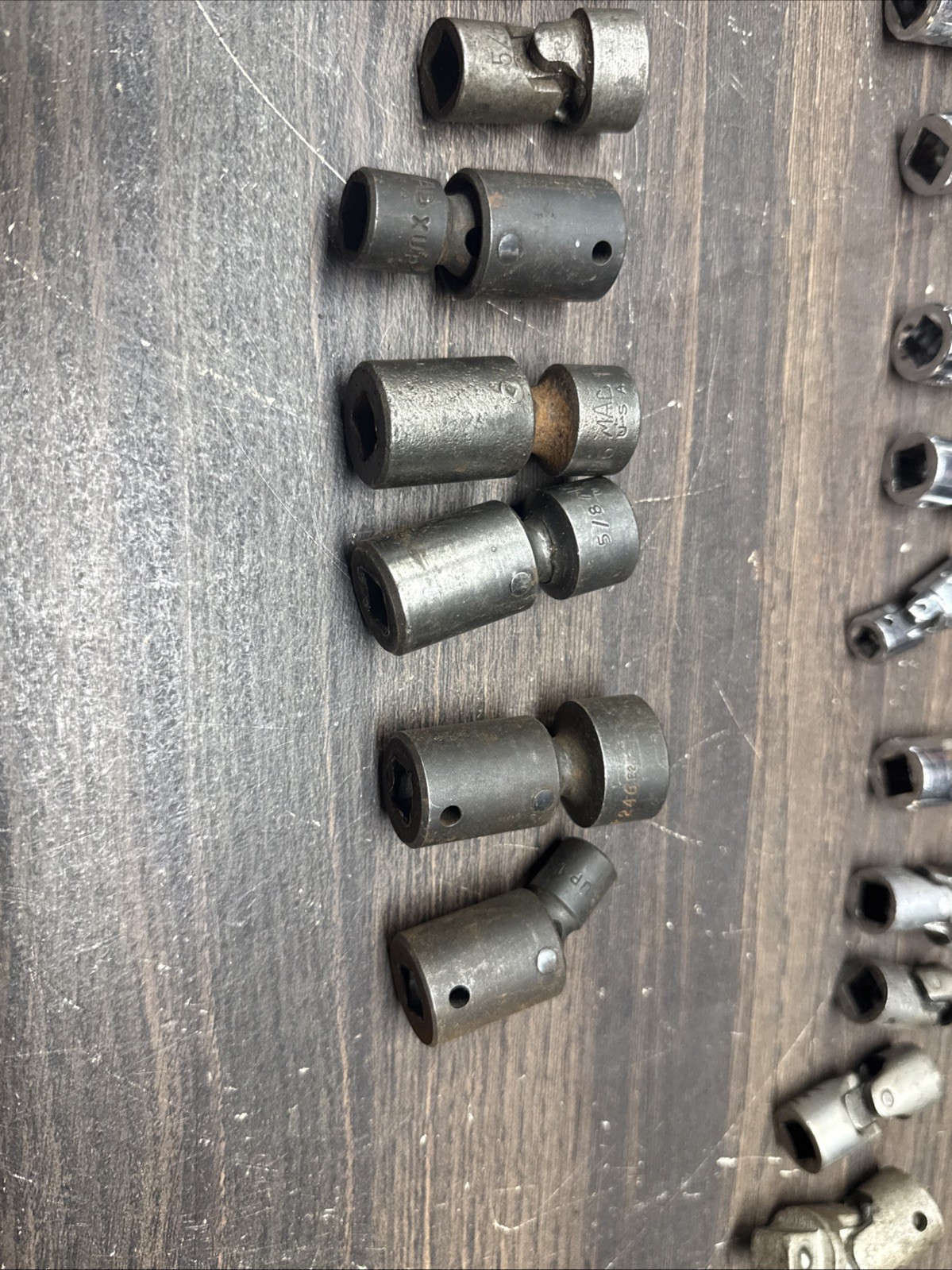 Mac Tool USA Mixed Lot 29 Piece Impact / Chrome Socket Swivel Socket Lot