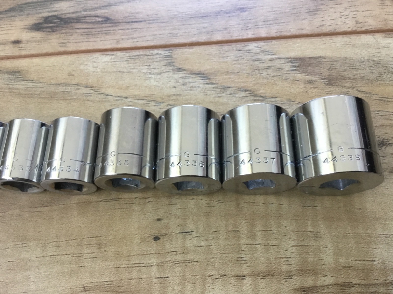 9 Pc CRAFTSMAN 3/8 Drive -G- SAE 12pt Sockets 1/4” – 13/16” Shallow USA
