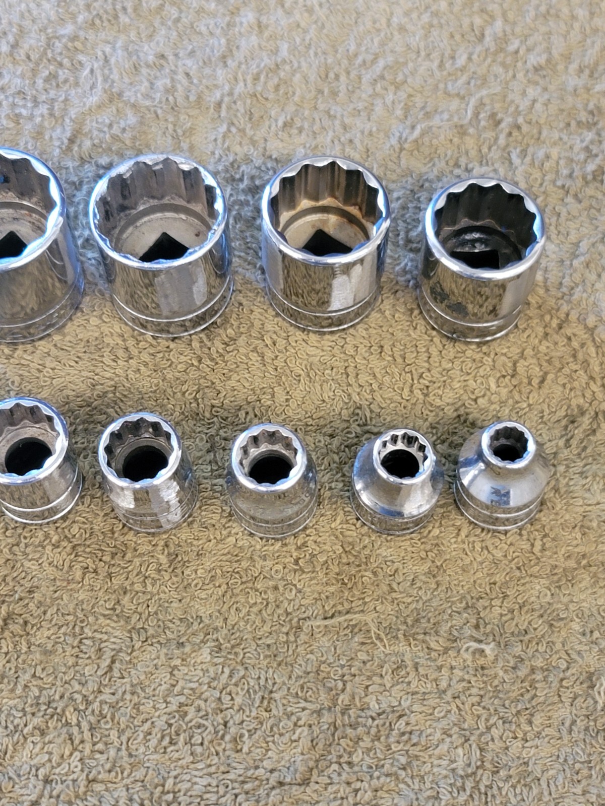 12 Snap-on F301 281 Socket Set 3/8″ Drive Sae 15/16 7/8 13/16 3/4 5/8 1/2 1/4″