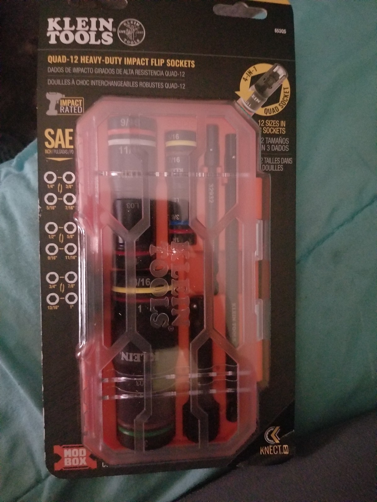 klein tools quad 12-heavy duty impact flip. sockeys