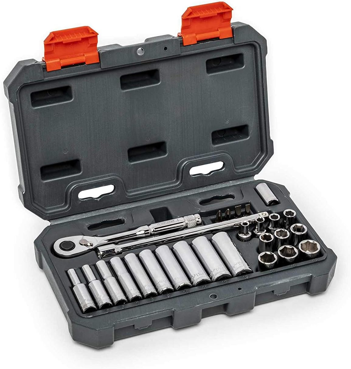 Crescent 27 Piece 1/4″ Drive 6 Point Standard & Deep One Size, Multicolor
