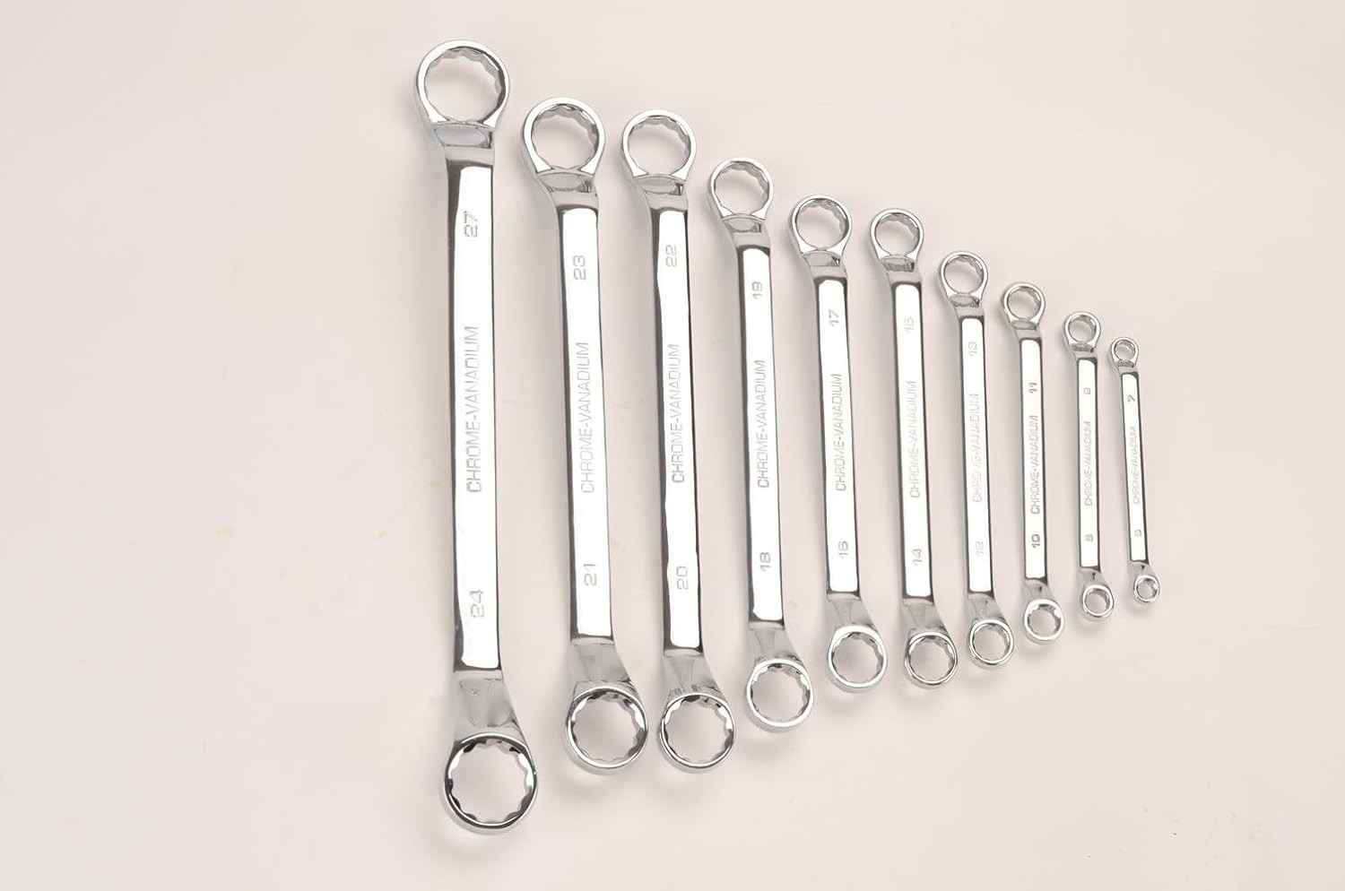 Polished 14mm x 15mm 12 Point Offset Wrench for Easy Access in Tight Spaces