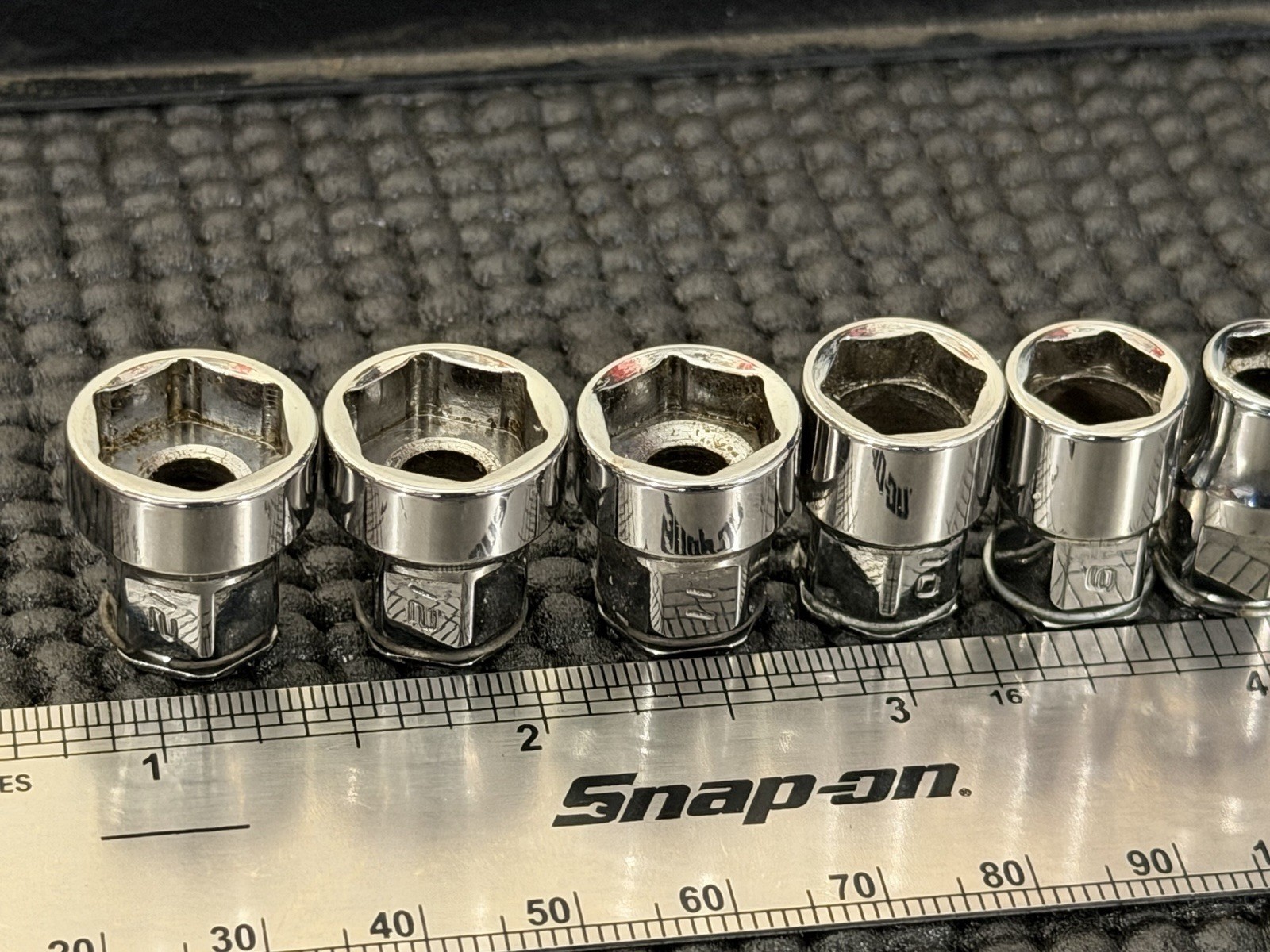 Snap-On 10 of 12PC 1/4″ Low Profile Drive Socket Ratchet Set USA🇺🇸 – 112RTSMA