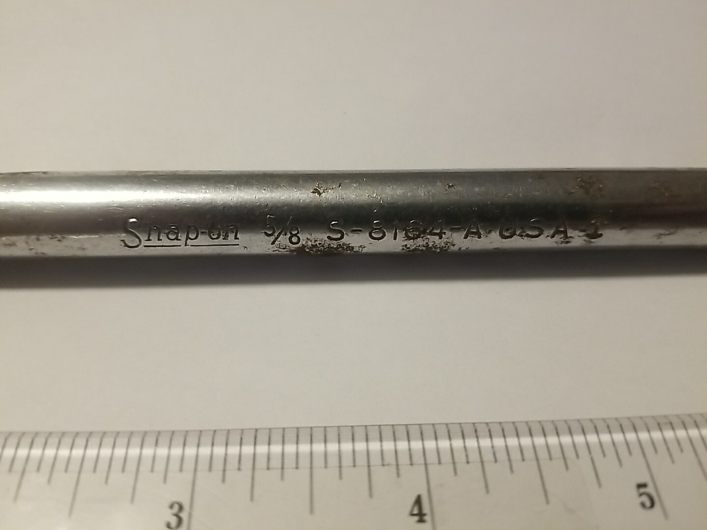 Snap-on Tools Starter & Head Bolt Obstruction Box End Wrench S-8164-A 5/8″ USA