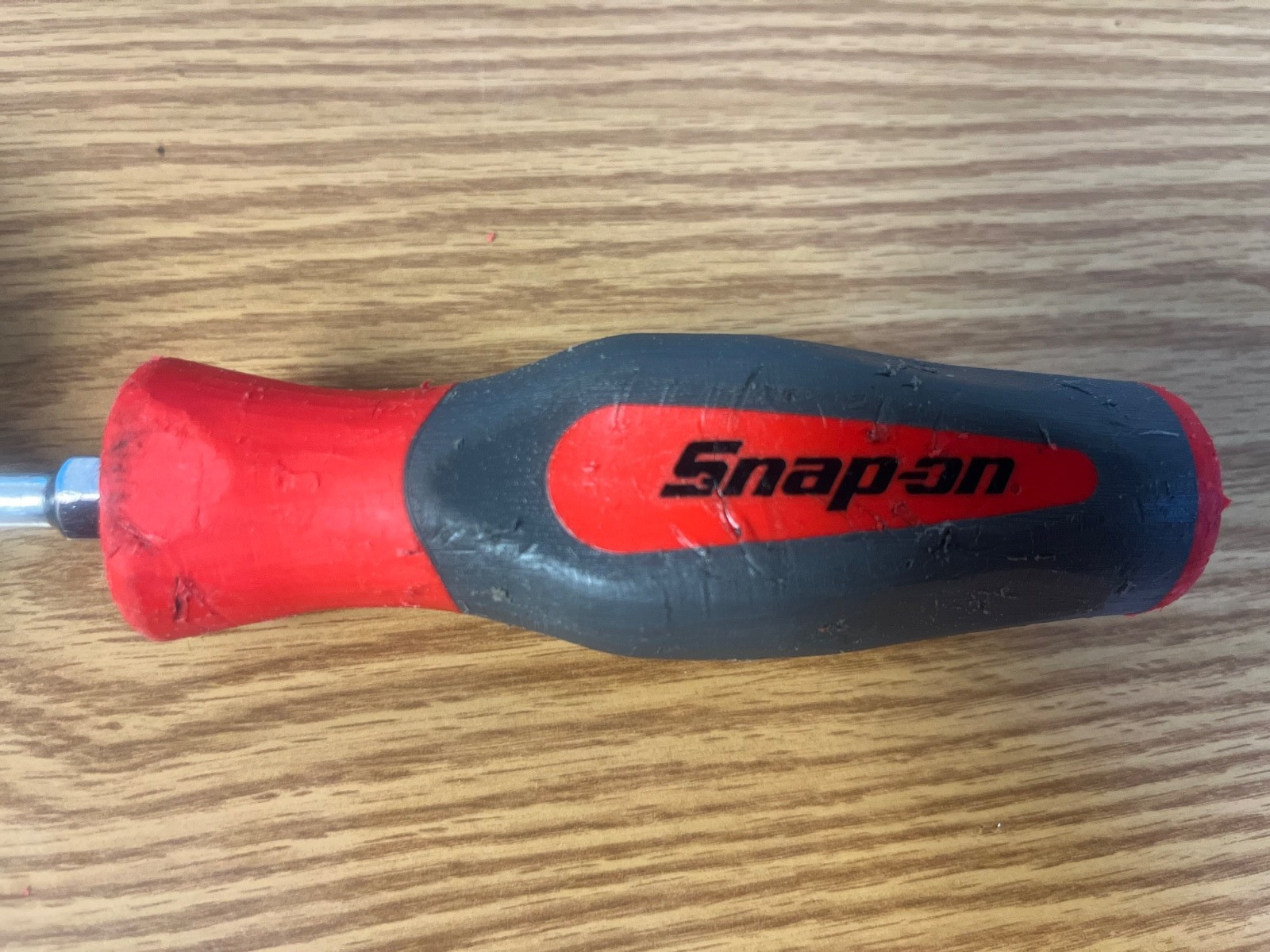 SNAP ON SHD4 -RED/GRAY COMFORT GRIP HANDLE 1/4 FLAT BLADE 8.75″ LONG LOT#45