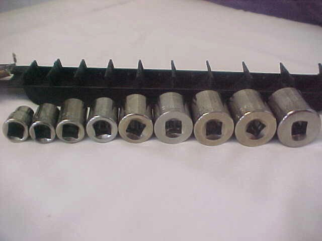 Craftsman Tools 9Pc. 3/8″ Drive 12Pt. Socket Set 3/8″-7/8″, #34438 USA G&V Vtg