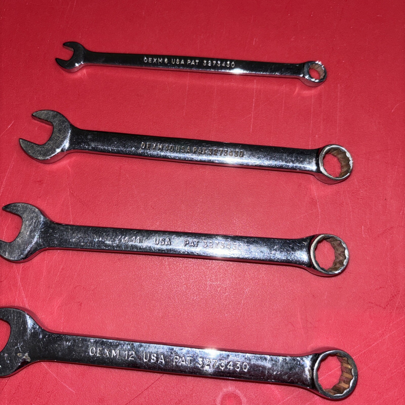 SNAP ON OEXM-SERIES 8-Pc 12-Pt. Metric Flank Drive® Combination Wrench
