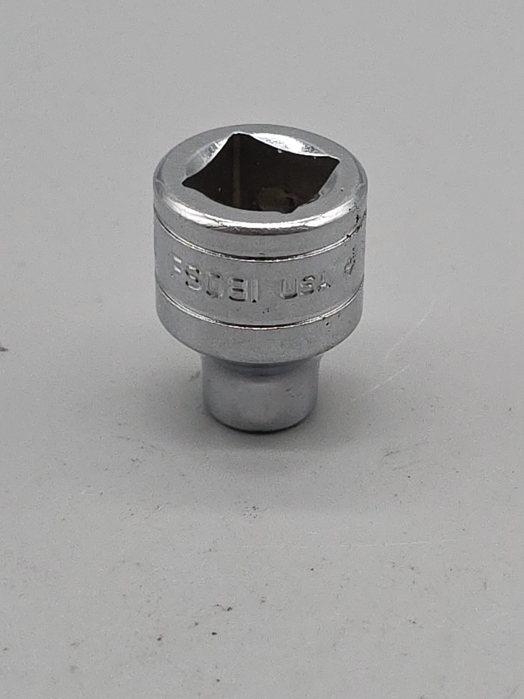 Snap-onTools 3/8″ Drive 1/4″ 6PT SAE Shallow Chrome Socket FS081 USA