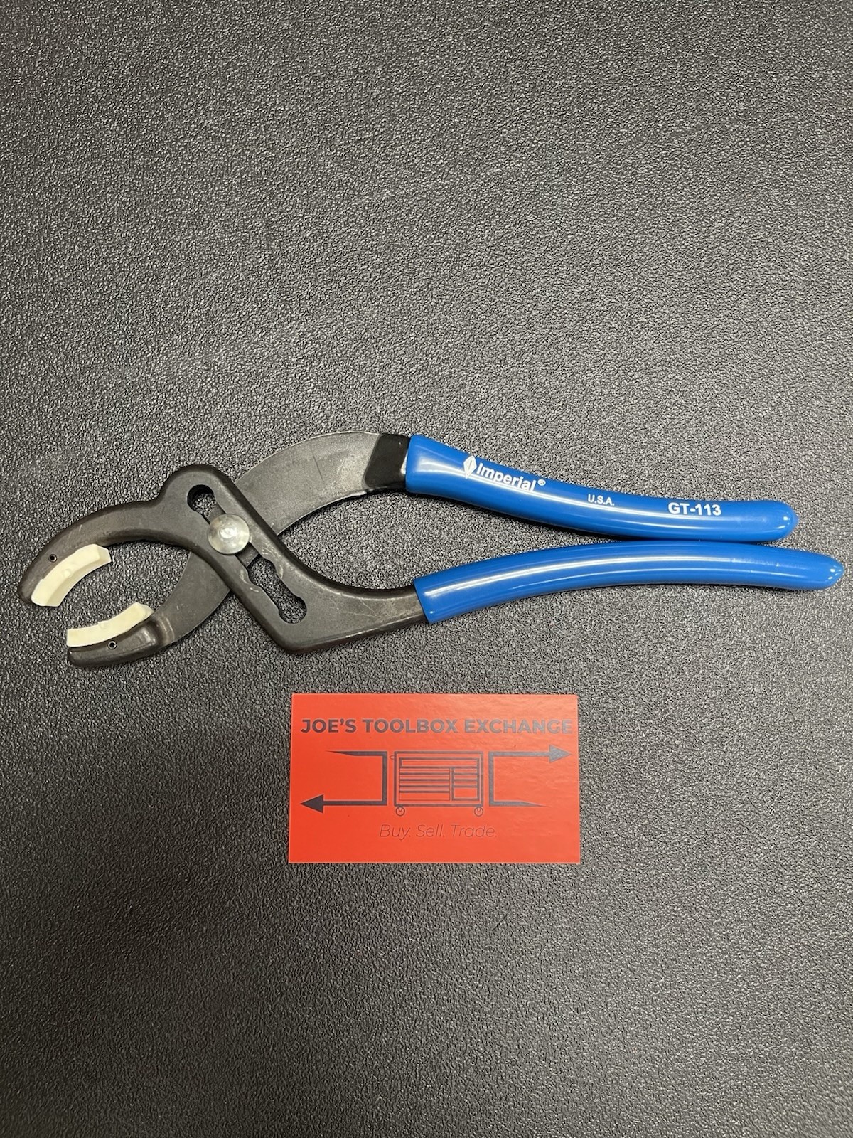 Imperial Tools NEW Blue Soft Grip Slip Joint Soft Non Marring Pliers GT-113