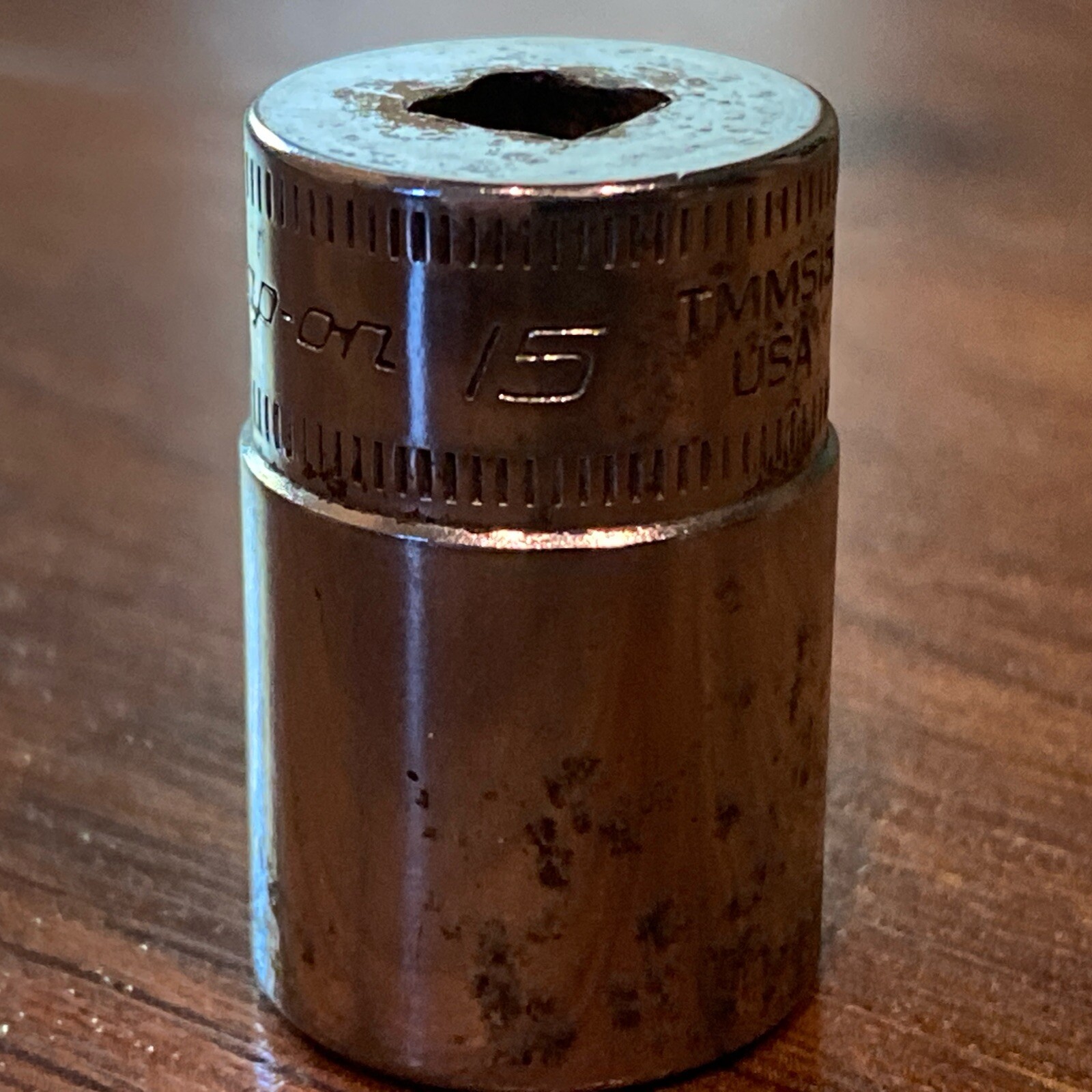 Snap On 15mm Semi Deep Socket 1/4″ Drive 6 Point TMMS15 USA