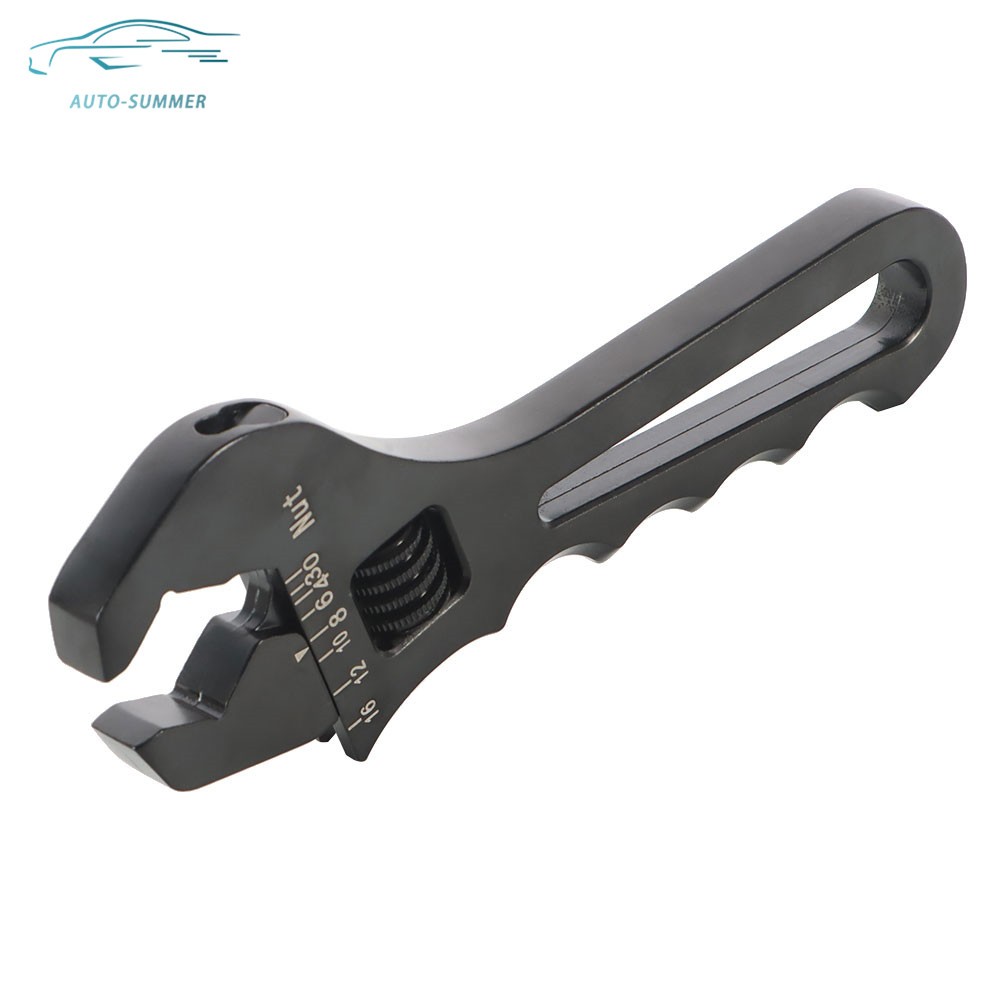 New Black Adjustable Aluminum 3AN-16AN Wrench Spanner Tool For Hose End Fitting