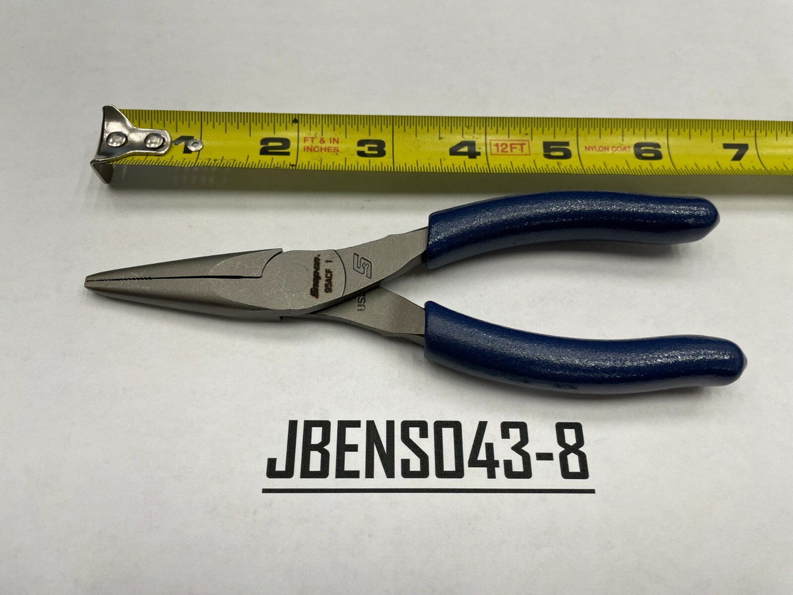 Snap-on Tools USA NEW POWER BLUE 6″ Soft Grip Needle Nose Pliers 95ACFMB