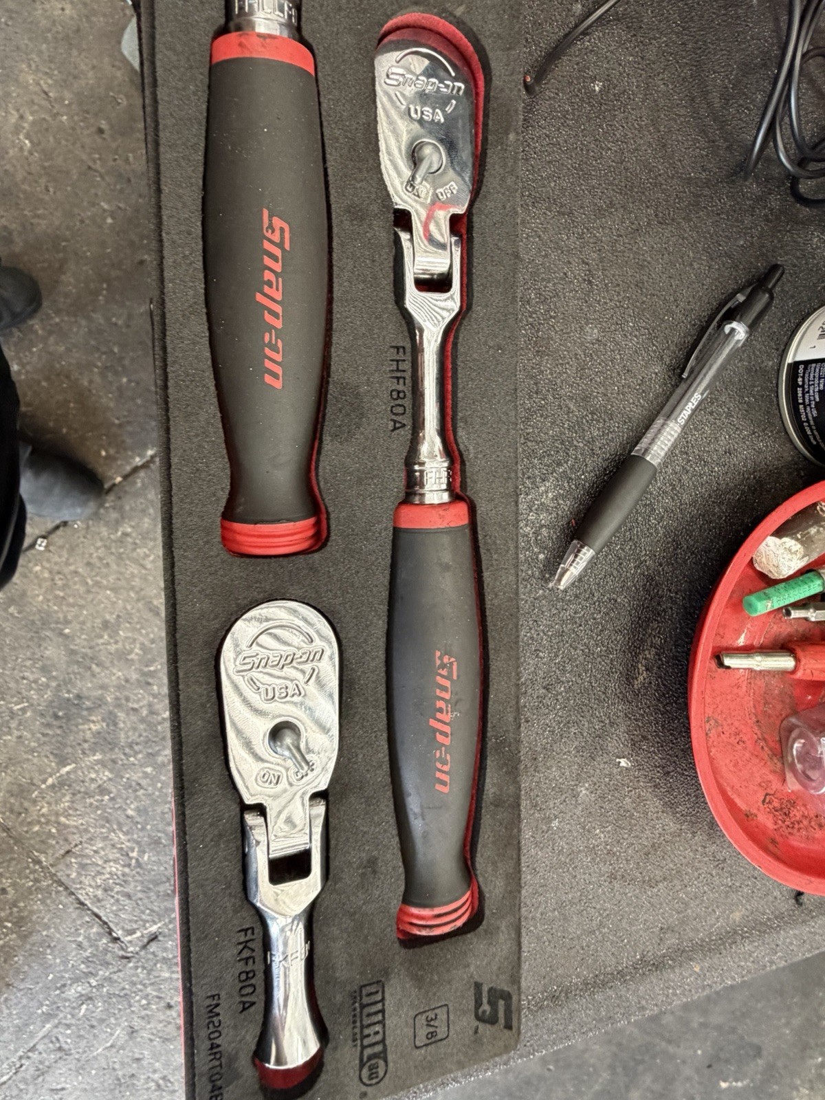 3/8 Snap On 4 Piece Set In Foam Case