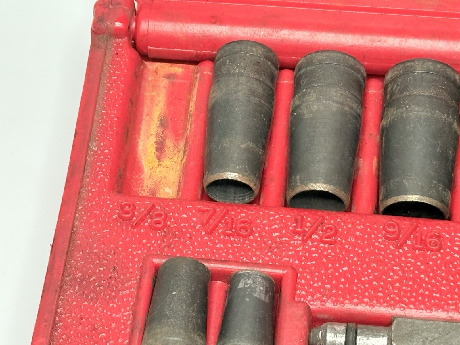 Blue point gasket punch set 11 pc with Red Case PGH8A USA Missing 3/8