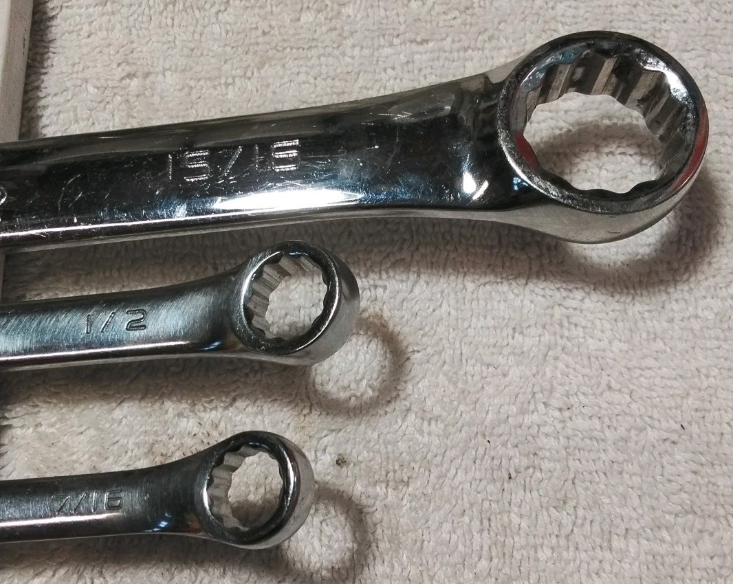 3pc HUSKY 12PT COMBINATION SAE WRENCH 15/16″× 1/2″ × 7/16″ SET