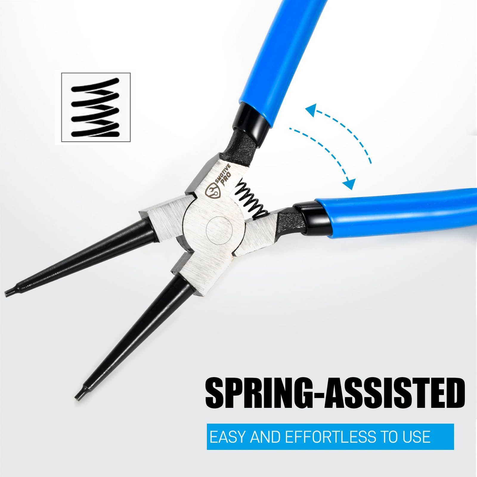 SMOTIVEPRO 9″ Internal Snap Ring Pliers – 9inch Plier