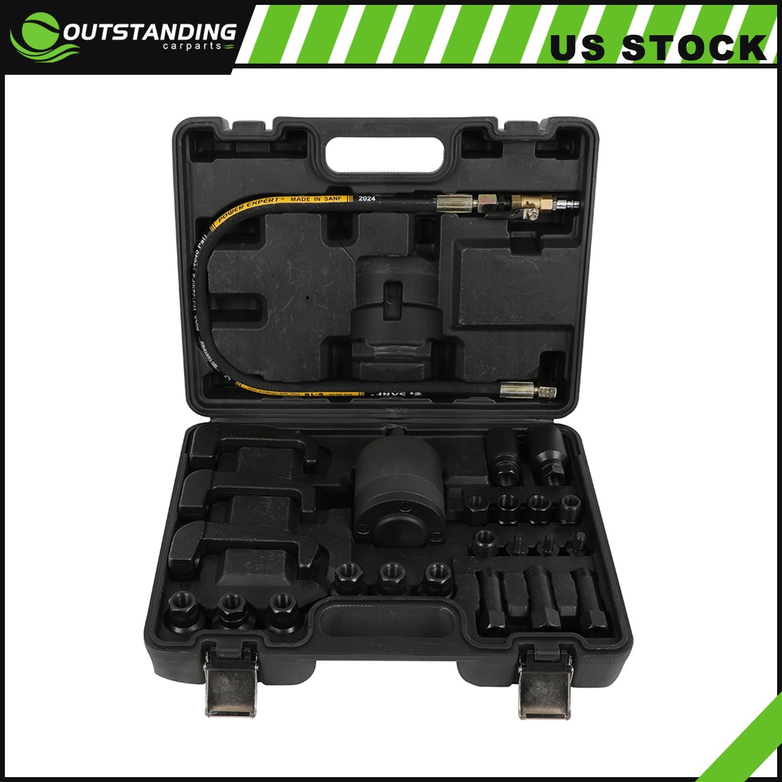 24pcs Pneumatic Puller Set Extractor Tool Kit For Diesel Injectors Removal