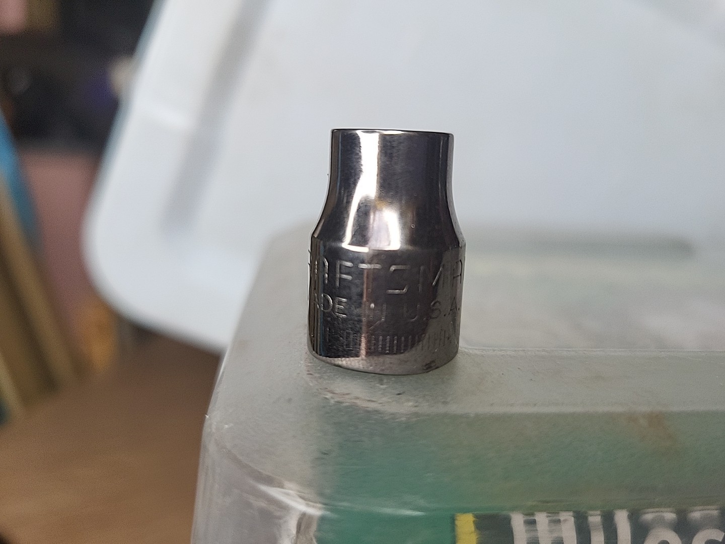 Vintage Craftsman 3/8″ Drive 9mm 6 Pt Shallow Socket Inverted G2 43541 USA