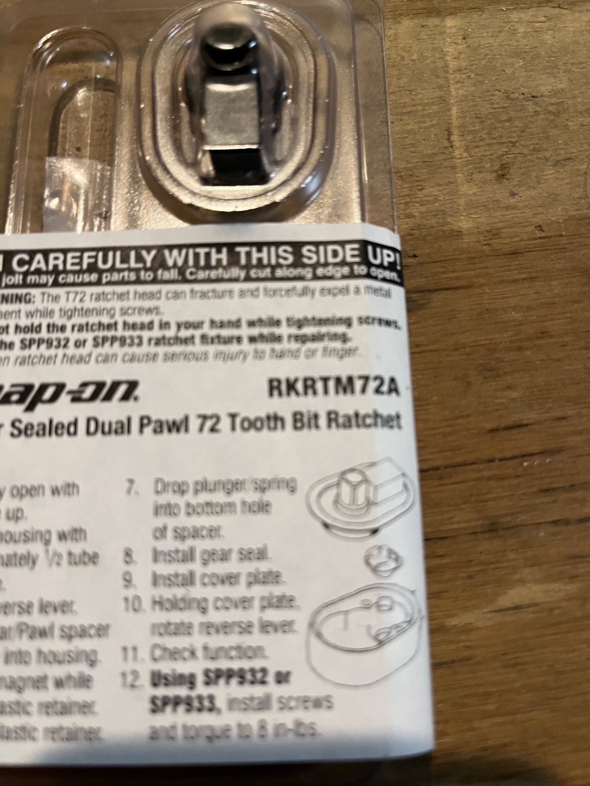Snap-on RKRTM72A Ratchet 1/4 Bit Driver Repair Kit